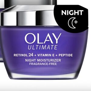 Olay Ultimate Night Moisturizer with Retinol 24 - Vitamin E - Peptide, 1.7 oz.